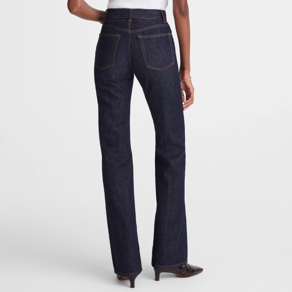 Madewell The Petite Vintage Flare Jean Rinse Wash Rigid Size 27 Petite - Picture 3 of 16